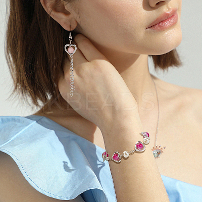 Tibetan Style Alloy Heart Bead Frames TIBE-NB0001-27-1