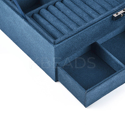 Velvet & Wood Jewelry Boxes VBOX-I001-04B-1