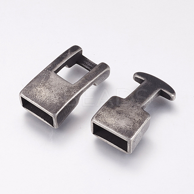 304 Stainless Steel Snap Lock Clasps STAS-F144-028AS-1