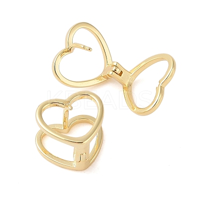 Brass Hoop Earring EJEW-Q385-05G-1