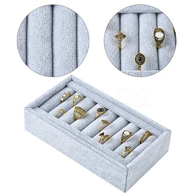 Cuboid Wood Jewelry Ring Display RDIS-L001-07C-1