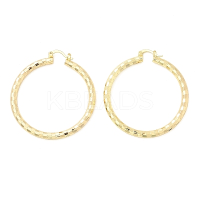 Brass Hoop Earrings EJEW-B117-06E-G-1