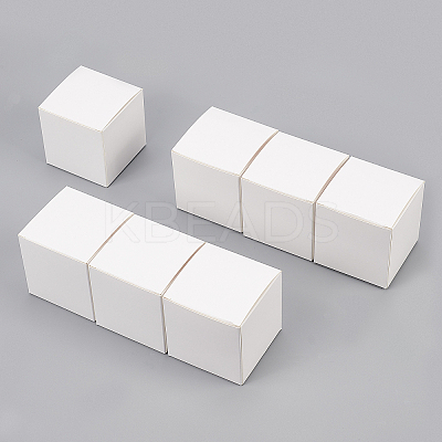 Foldable Cardboard Paper Jewelry Boxes LS-CON-WH0072-34B-1