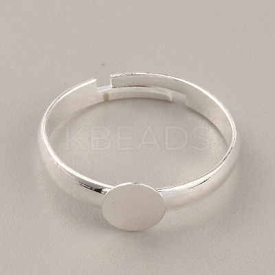 Adjustable Brass Finger Rings Components KK-WH0054-22B-S-1