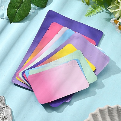 50Pcs 4 Style Two Tone Rectangle Plastic Zip Top Gift Bags OPP-FS0001-19A-2-1