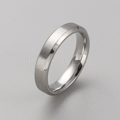 201 Stainless Steel Simple Plain Band Ring for Women RJEW-WH0015-06A-1