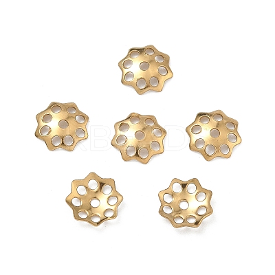 304 Stainless Steel Bead Caps STAS-P448-09M-G-1