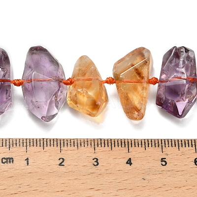 Natural Ametrine Beads Strands G-L634-G01-01-1
