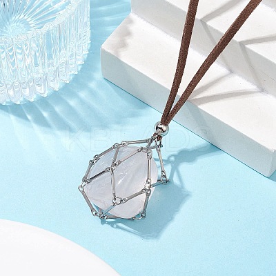3Pcs 3 Style Brass Bar Connected Pouch Empty Stone Holder for Pendant Necklace Making NJEW-JN04587-1