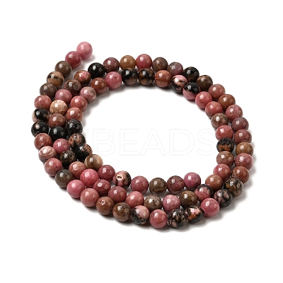 Natural Rhodonite Beads Strands G-D840-59-4mm-1