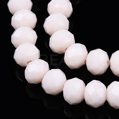 Opaque Solid Color Glass Beads Strands EGLA-A034-P4mm-D33-1