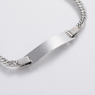 Tarnish Resistant 304 Stainless Steel Link Bracelets BJEW-H572-05P-1