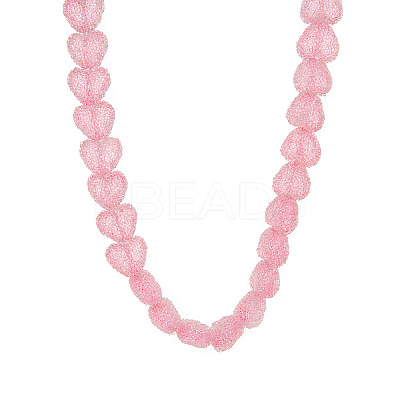 Resin Jelly Heart Beaded Necklaces FS-WGF46B0-03-1