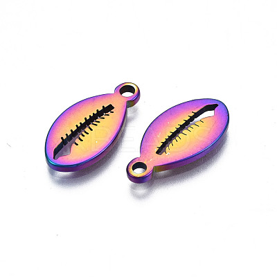Ion Plating(IP) 201 Stainless Steel Pendants STAS-S119-132-1