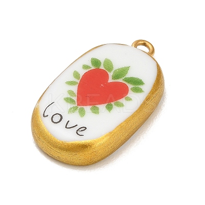 Printed Porcelain Pendants STAS-C183-03B-02-1