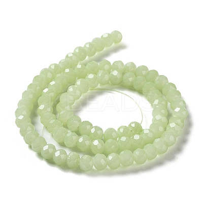 Baking Paint Imitation Jade Glass Bead Strands LS-DGLA-A034-J8MM-A21-1