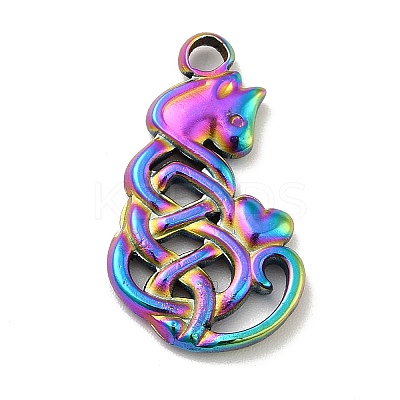 Ion Plating(IP) 201 Stainless Steel Pendants STAS-P312-01MC-1
