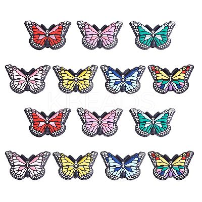 14Pcs 7 Colors Silicone Beads JX752A-1