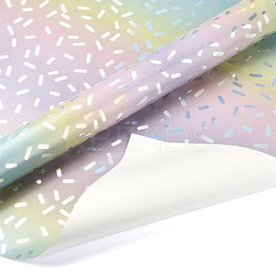 Rainbow Gradient Birthday Gift Wrapping Paper DIY-FZC0002-03D-1