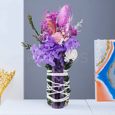 Natural Amethyst Artifical Bouquets PW-WG28914-09-1