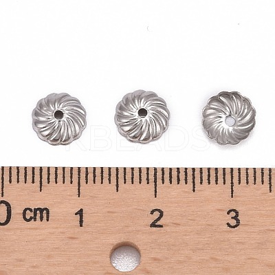 Tarnish Resistant Flower 304 Stainless Steel Bead Caps STAS-R083-13-1