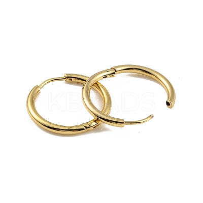 Ion Plating(IP) 304 Stainless Steel Huggie Hoop Earrings EJEW-M218-04C-G-1