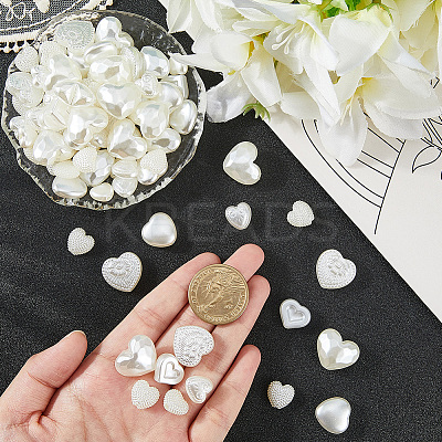 210Pcs 7 Styles ABS Imitation Pearl Beads OACR-PA0001-56-1