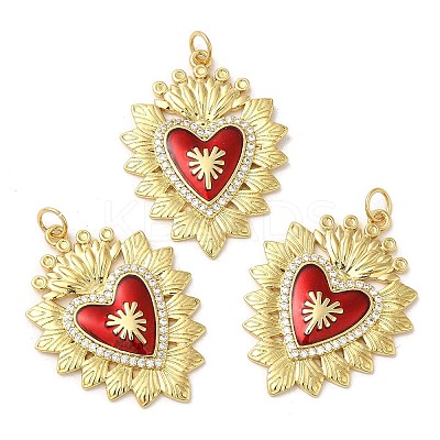Rack Plating Brass Pendants KK-C030-05G-1
