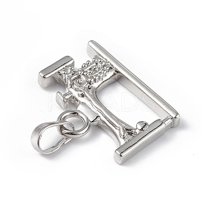 Eco-Friendly Rack Plating Brass Pendants KK-F848-12P-1