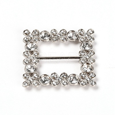 Square Alloy Buckles JEWB-WH0014-10B-1