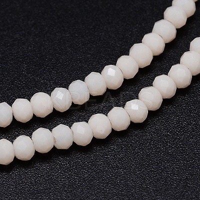 Faceted Rondelle Glass Beads Strands X-GLAA-M028-2mm-B02-1