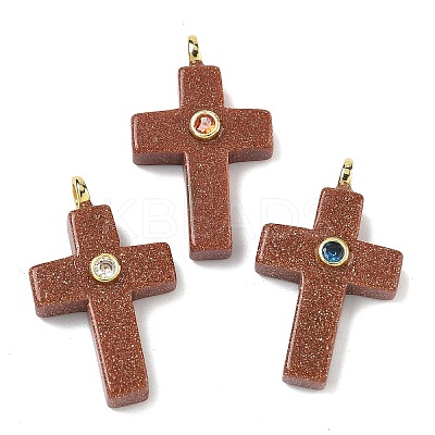 Synthetic Goldstone Pendants G-B180-01G-03-1