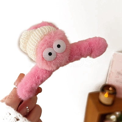 Wool Felt Claw Hair Clips PW-WG43994-03-1