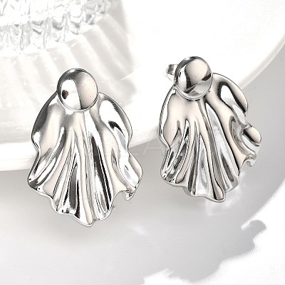 304 Stainless Steel Studs Earrings for Women EJEW-K306-25P-1