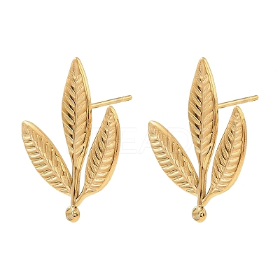 304 Stainless Steel Stud Earring Findings STAS-Z199-03G-04-1