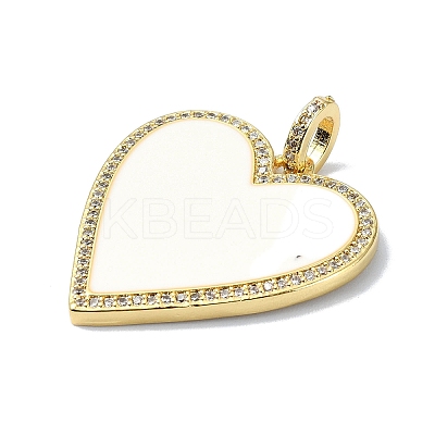 Rack Plating Real 18K Gold Plated Brass Micro Pave Cubic Zirconia Pendants KK-B084-03G-02-1