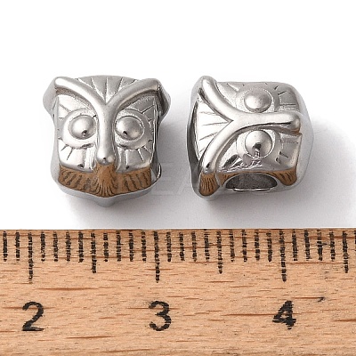Non-Tarnish 304 Stainless Steel European Beads STAS-I305-197P-1