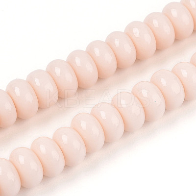Opaque Solid Color Glass Beads Strands X-GLAA-ZX008-8mm-18H-1