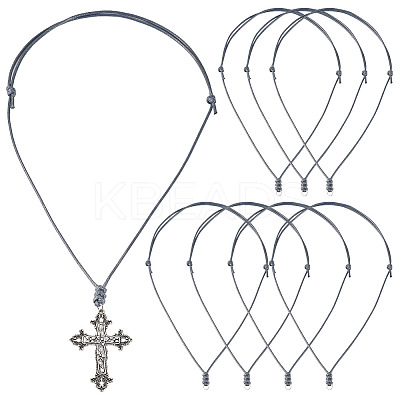 30Pcs Eco-Friendly Korean Waxed Polyester Braided Adjustable Necklace Makings NJEW-TAC0023-05-1