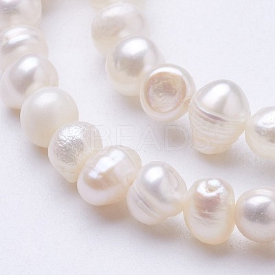 Natural Cultured Freshwater Pearl Beads Strands PEAR-F004-13-1