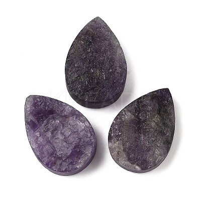 Natural Amethyst Cabochons G-K338-40C-01-1