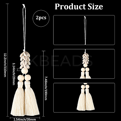 Cotton Pendant Decorations HJEW-WH20023-003-1
