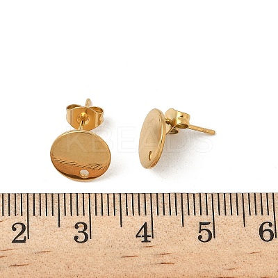 304 Stainless Steel Stud Earring Finding STAS-V015-26A-G-1