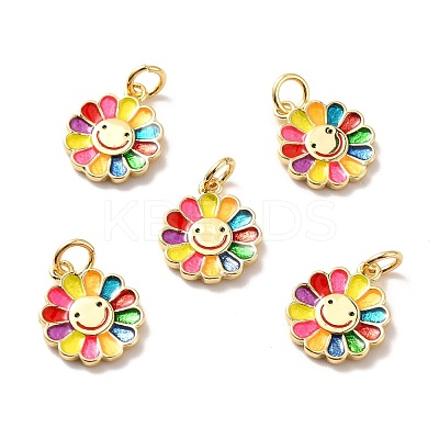Rack Plating Brass Pendants KK-M230-30G-1