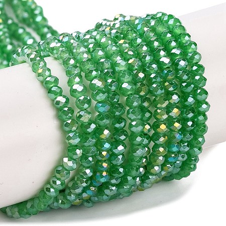 Baking Electroplate Glass Beads Strands DGLA-A039-J2MM-B03-1
