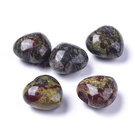 Natural Dragon Blood Heart Love Stone G-F659-B21-1