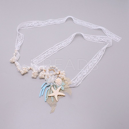 Lace Headbands for Girls OHAR-WH0021-01-1