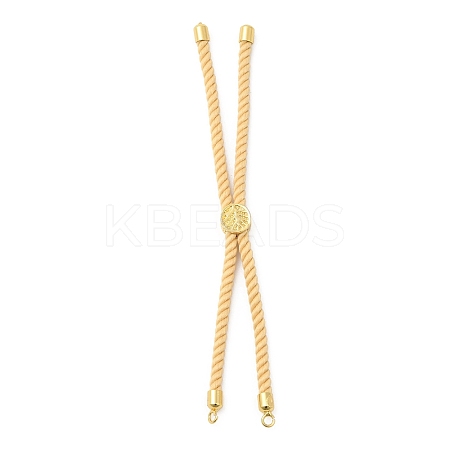 Twisted Nylon Cord Silder Bracelets DIY-B066-03G-18-1
