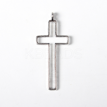 Tibetan Style Alloy Hollow Cross Pendants LS-EAA353Y-1