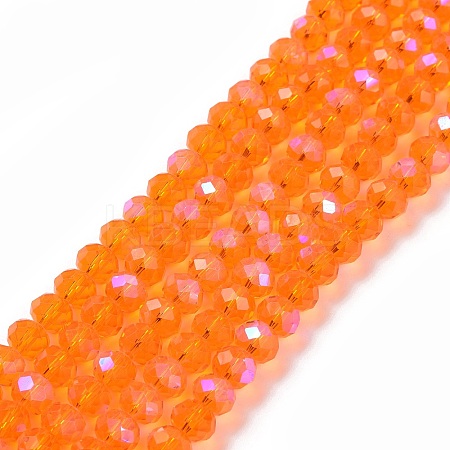 Electroplate Glass Beads Strands X1-EGLA-A034-T4mm-L07-1